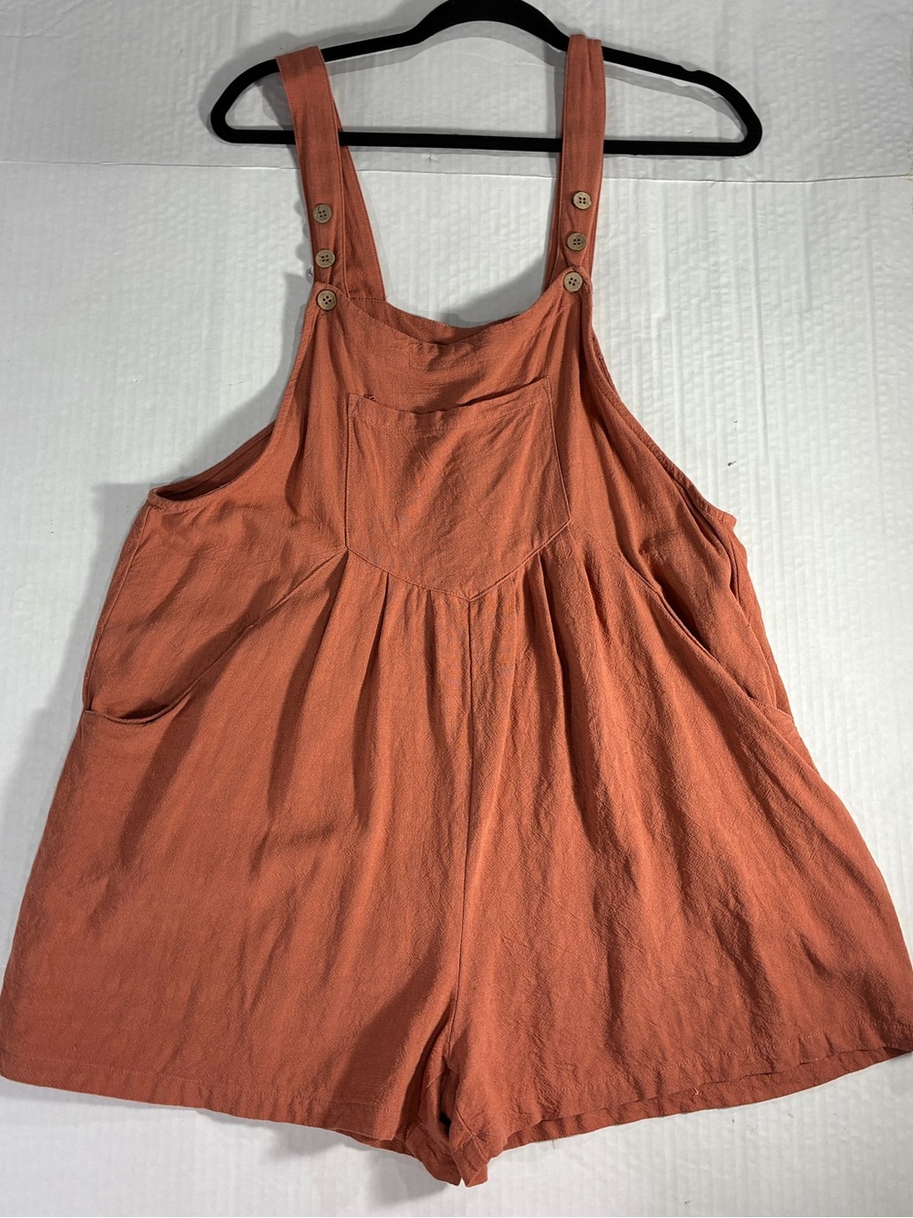 ANRABESS LINEN BLEND SHORTS OVERALLS - Picture 4 of 12